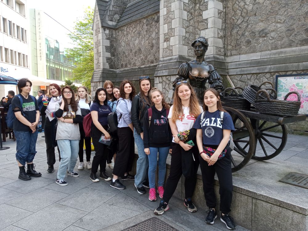 Uczniowie w Dublinie